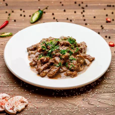 Basilic Бефстроганов с грибами